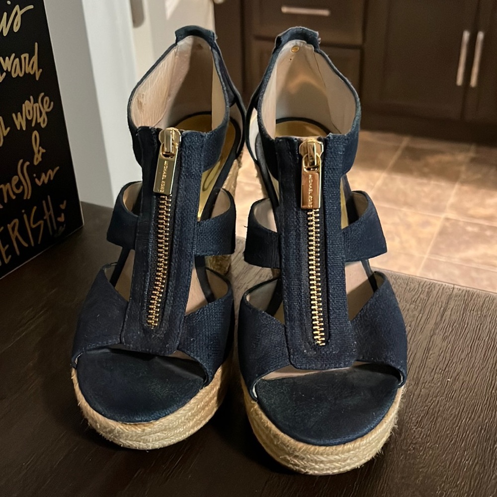 Michael Kors Blue summer wedge